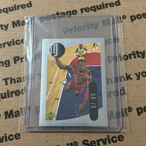 Michael Jordan ‘98 UD Sticker Card No. 18